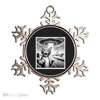 Cat Selfie With Alien Ufo Funny Cat For Women Ornament thumb 0