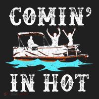 Comin In Hot Funny Pontoon Boat River Lake Boating Gift Idea Women's Sweatshirt thumb 2