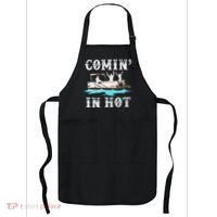 Comin In Hot Funny Pontoon Boat River Lake Boating Gift Idea Apron thumb 0