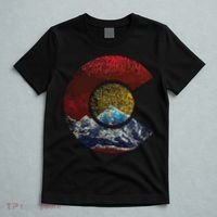 Colorado Shirts With Flag Themed Mountain T-Shirt thumb 5