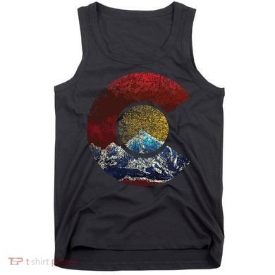 Colorado Shirts With Flag Themed Mountain Tank Top