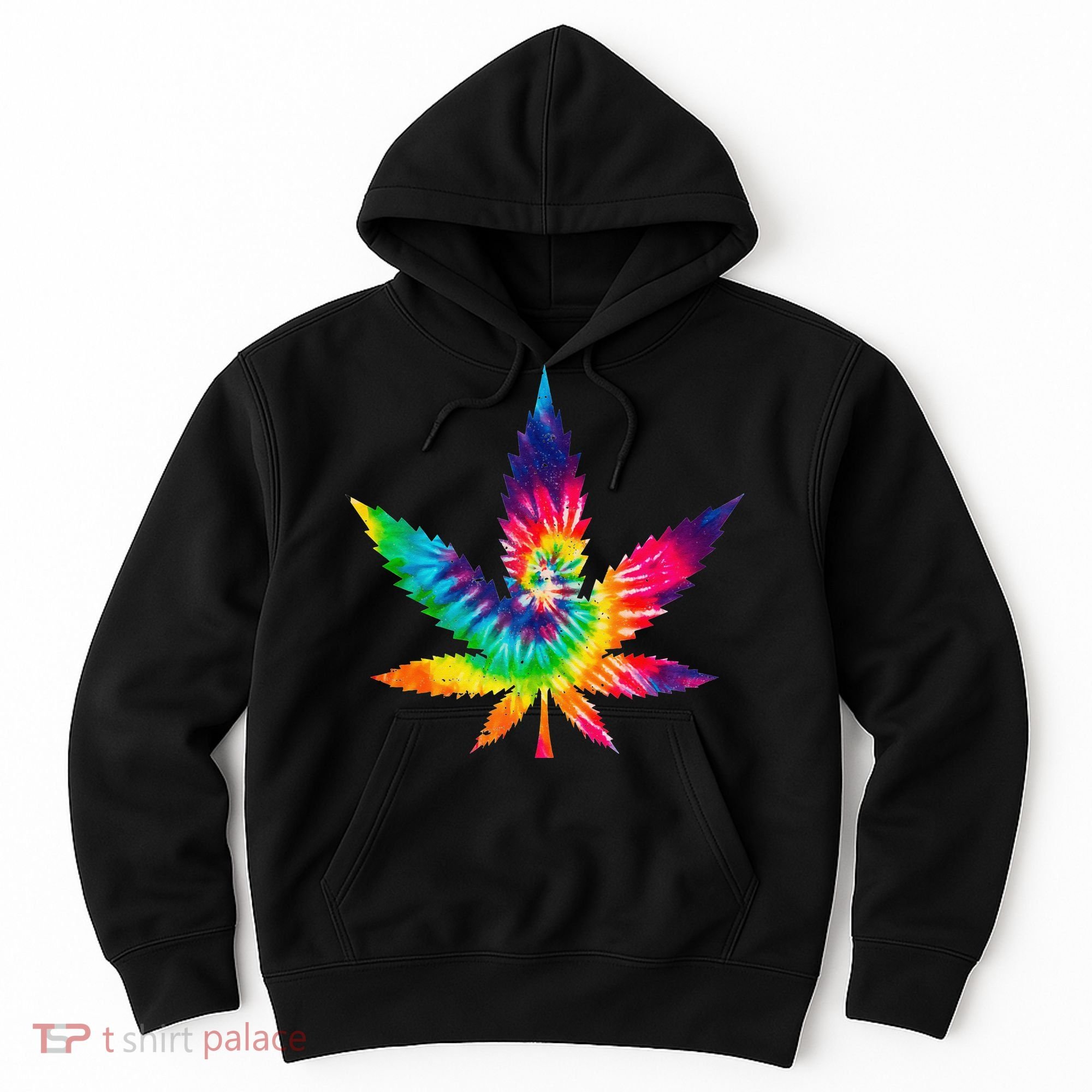 Cannabis Smoke Weed Tie Dye Hippie 420 Marijuana Stoner Tank Top Hoodie