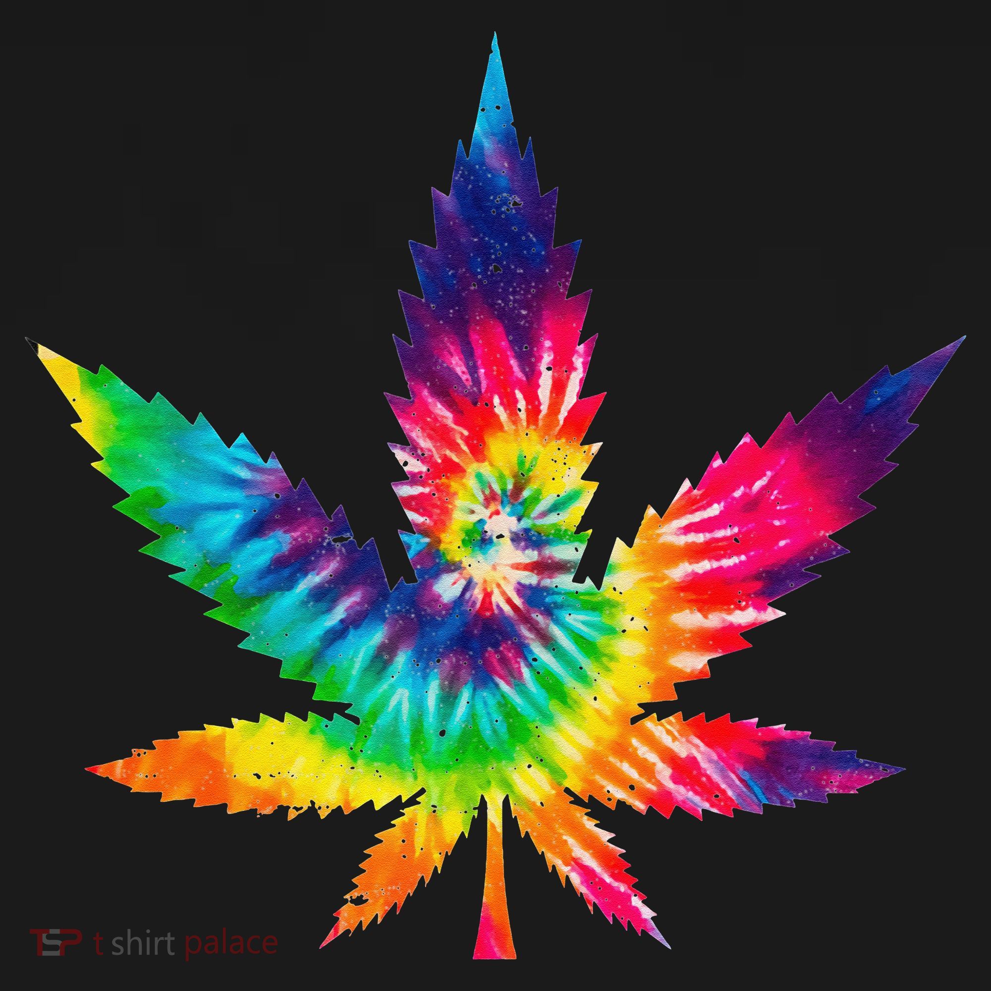 Cannabis Smoke Weed Tie Dye Hippie 420 Marijuana Stoner Tank Top Apron