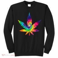 Cannabis Smoke Weed Tie Dye Hippie 420 Marijuana Stoner Tank Top Sweatshirt thumb 0