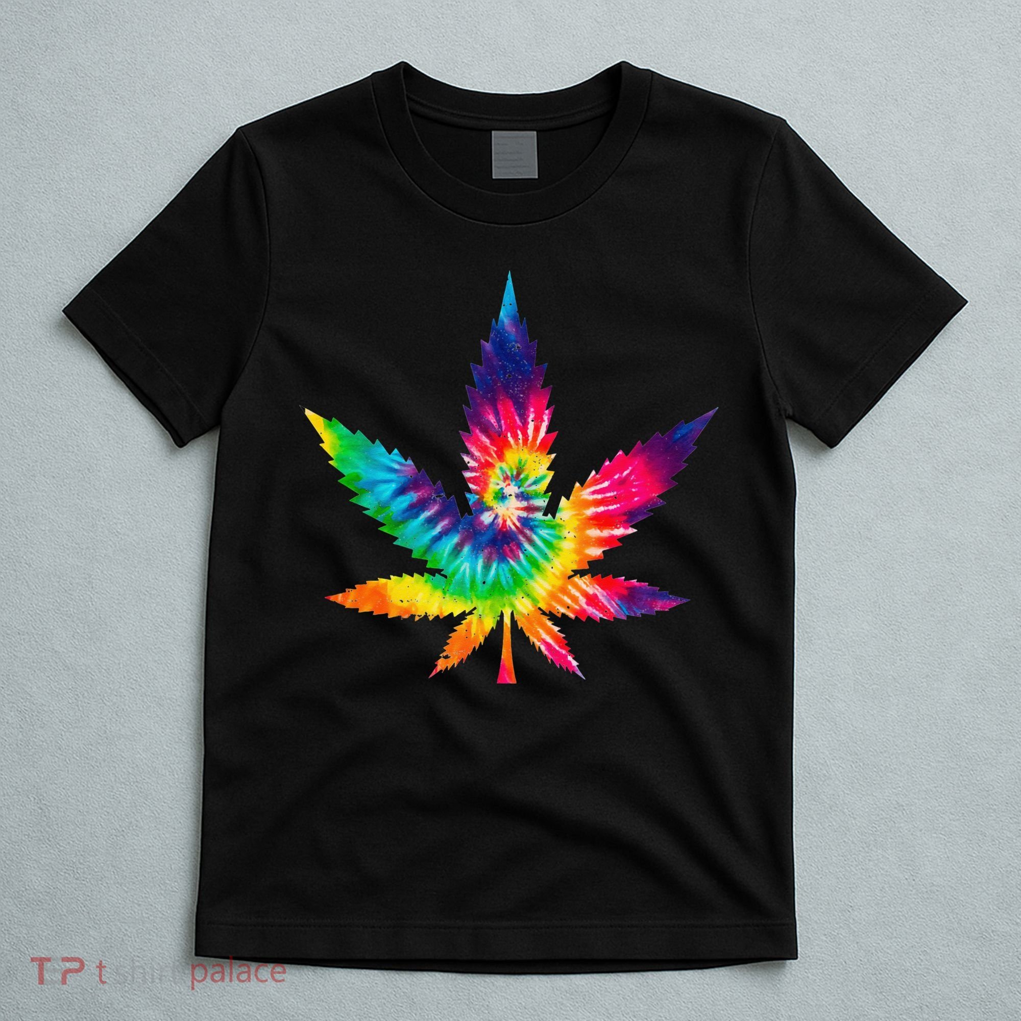 Cannabis Smoke Weed Tie Dye Hippie 420 Marijuana Stoner Tank Top T-Shirt