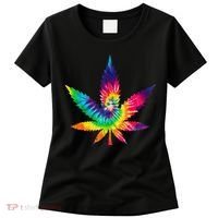 Cannabis Smoke Weed Tie Dye Hippie 420 Marijuana Stoner Tank Top Women's T-Shirt thumb 0