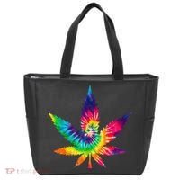 Cannabis Smoke Weed Tie Dye Hippie 420 Marijuana Stoner Tank Top Tote Bag thumb 0