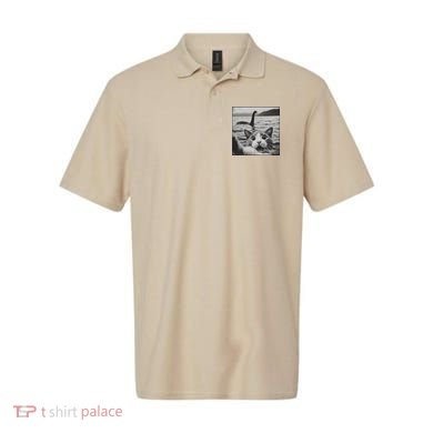 Cat Selfie With Loch Ness Monster Funny Cats Women Polo