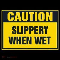 Caution Slippery When Wet Mousepad thumb 1