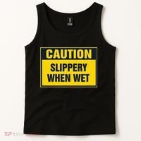Caution Slippery When Wet Tank Top thumb 2