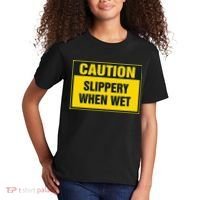 Caution Slippery When Wet Kids T-Shirt thumb 2