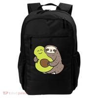 Cute Sloth With Avocado Vegan Cute Sloth Avocado Gift Backpack thumb 0