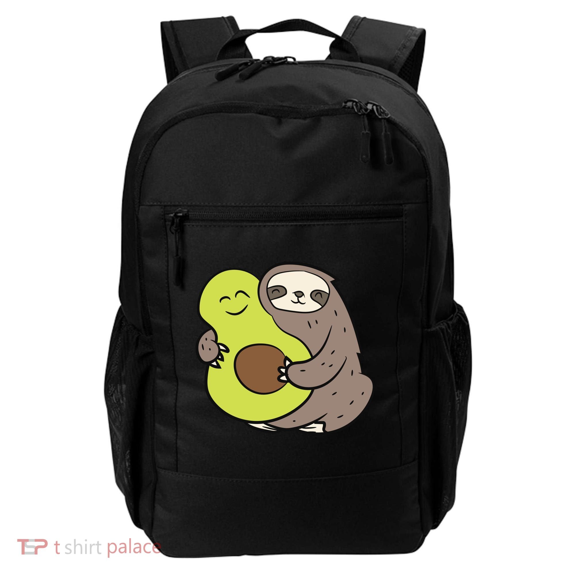 Cute Sloth With Avocado Vegan Cute Sloth Avocado Gift Backpack