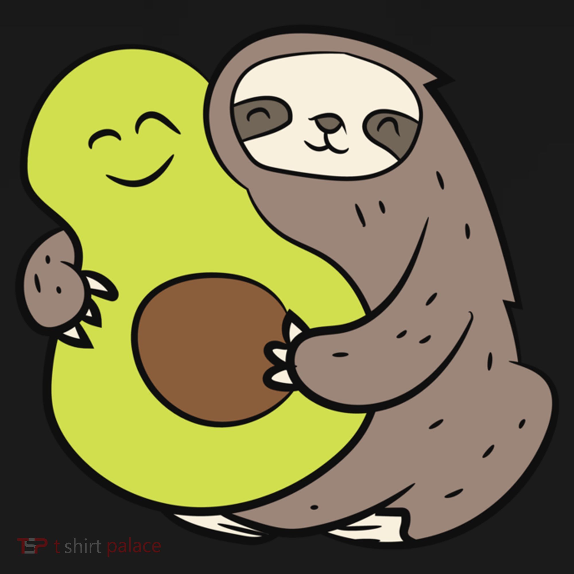 Cute Sloth With Avocado Vegan Cute Sloth Avocado Gift Bucket Hat