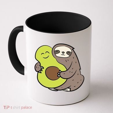 Cute Sloth With Avocado Vegan Cute Sloth Avocado Gift Coffee Mug