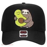 Cute Sloth With Avocado Vegan Cute Sloth Avocado Gift Hat thumb 0
