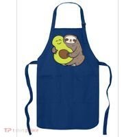Cute Sloth With Avocado Vegan Cute Sloth Avocado Gift Apron thumb 0