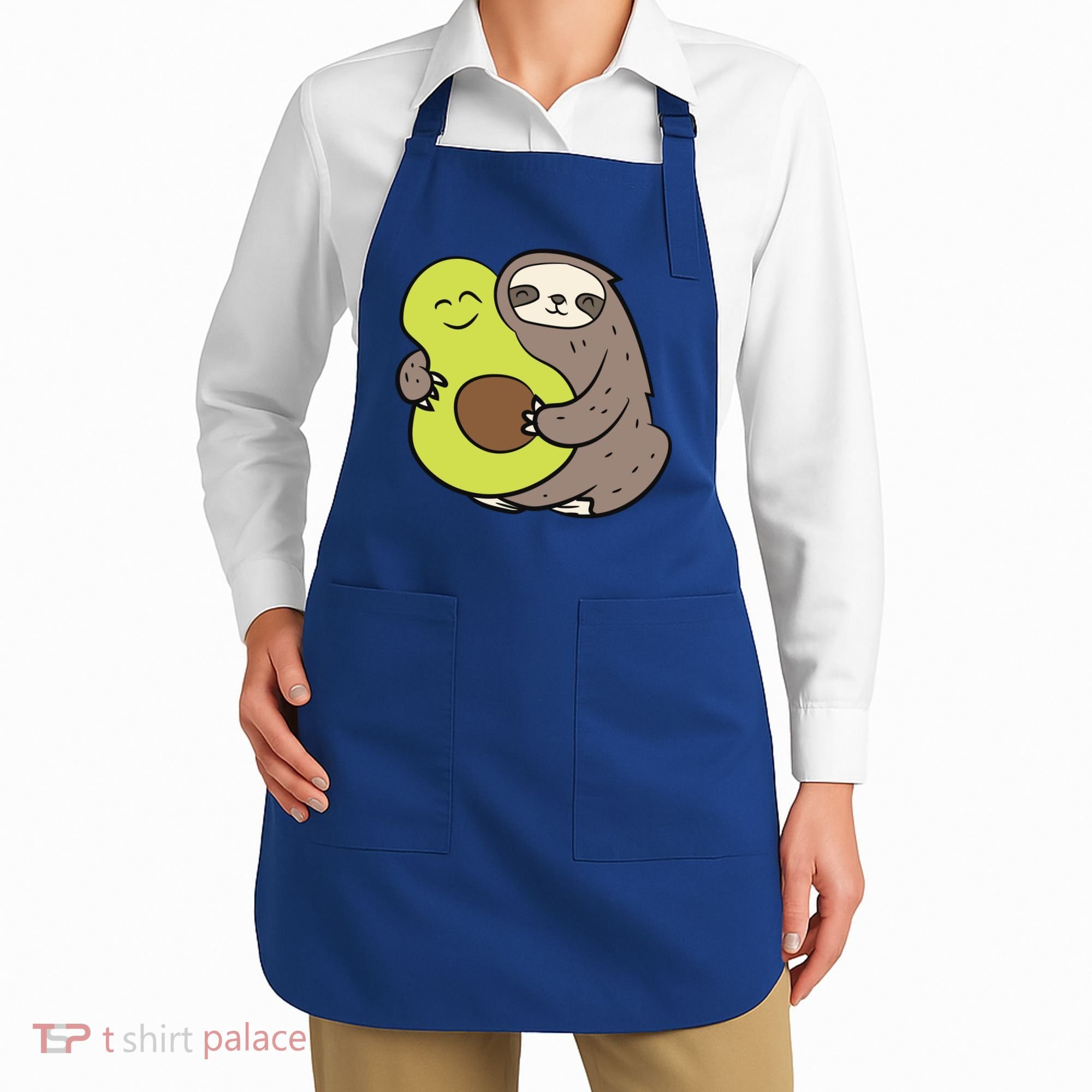 Cute Sloth With Avocado Vegan Cute Sloth Avocado Gift Apron