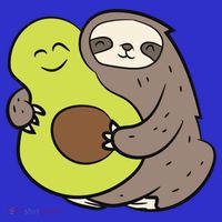 Cute Sloth With Avocado Vegan Cute Sloth Avocado Gift Apron thumb 3