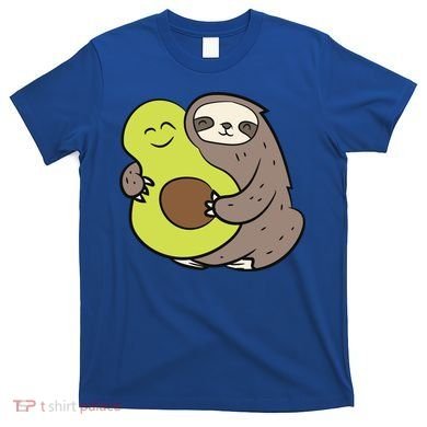Cute Sloth With Avocado Vegan Cute Sloth Avocado Gift T-Shirt