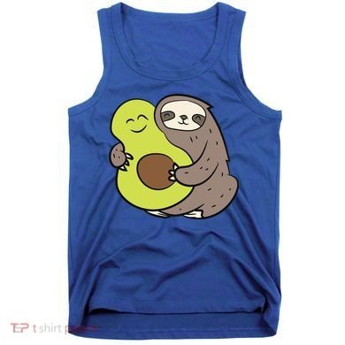 Cute Sloth With Avocado Vegan Cute Sloth Avocado Gift Tank Top