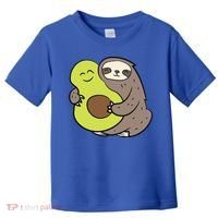 Cute Sloth With Avocado Vegan Cute Sloth Avocado Gift Toddler T-Shirt thumb 0