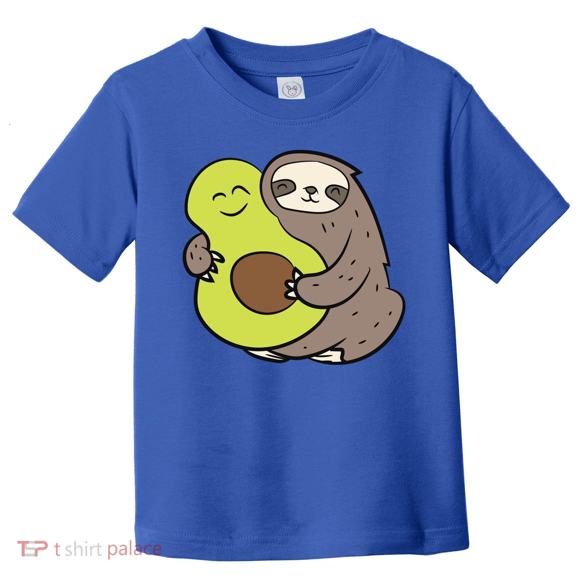 Cute Sloth With Avocado Vegan Cute Sloth Avocado Gift Toddler T-Shirt