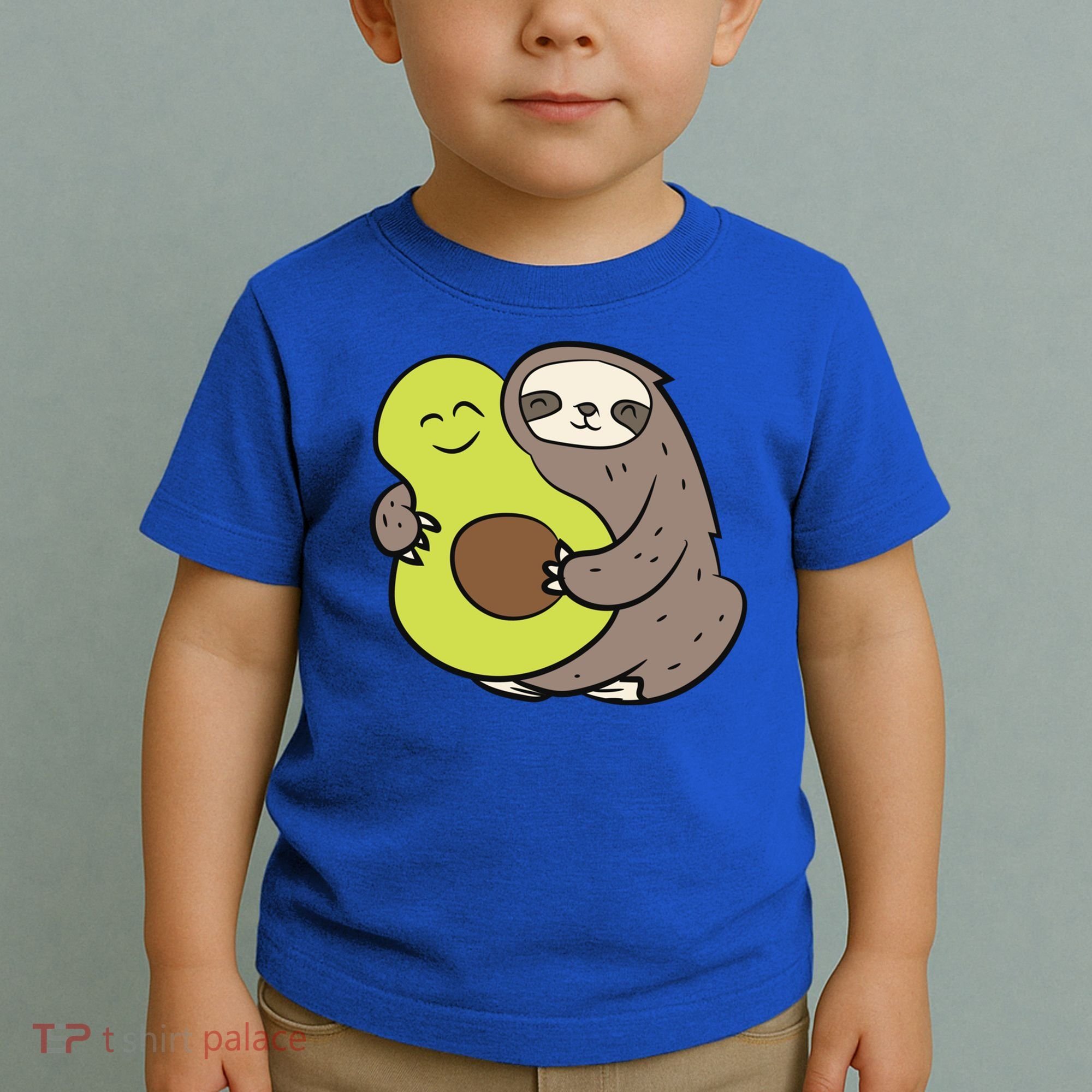 Cute Sloth With Avocado Vegan Cute Sloth Avocado Gift Toddler T-Shirt