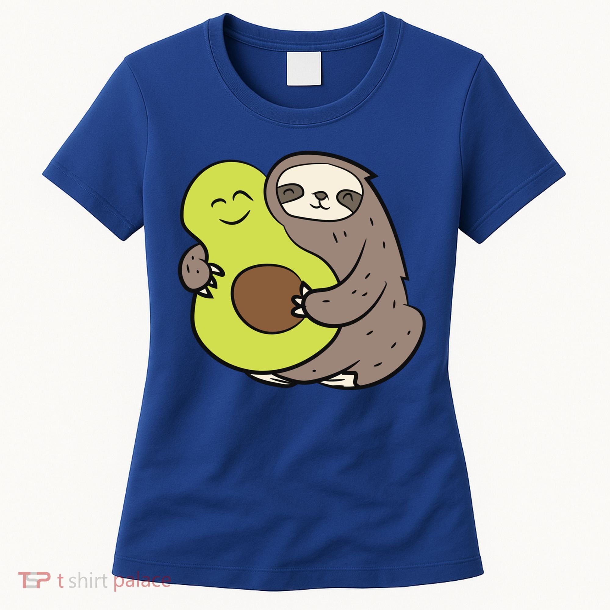 Cute Sloth With Avocado Vegan Cute Sloth Avocado Gift Women's T-Shirt