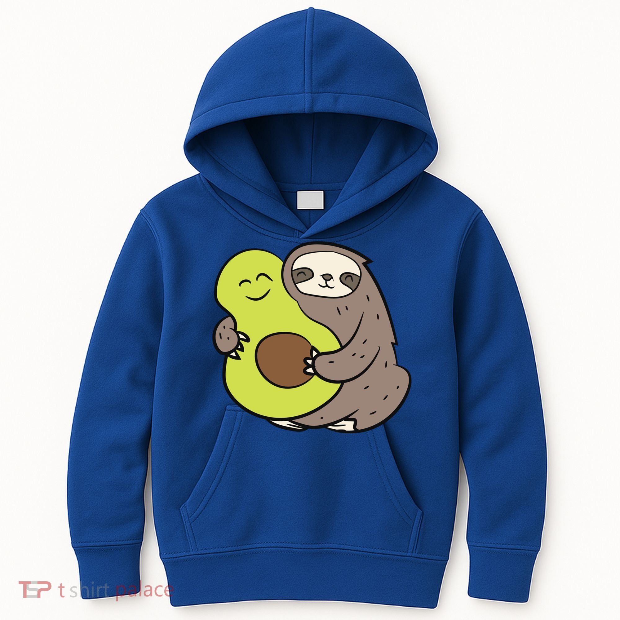 Cute Sloth With Avocado Vegan Cute Sloth Avocado Gift Kids Hoodie