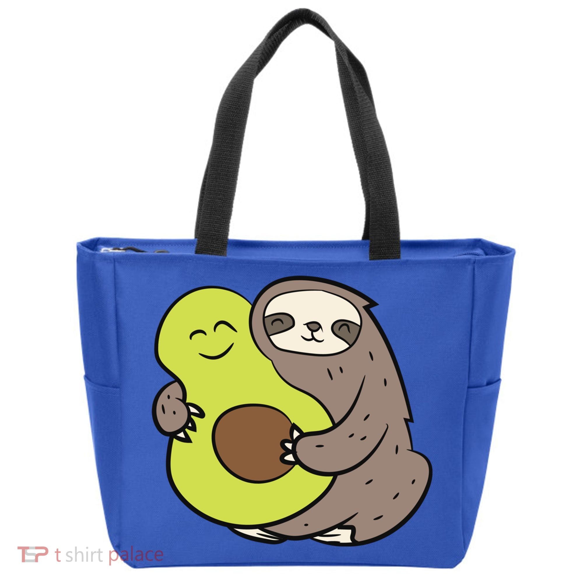 Cute Sloth With Avocado Vegan Cute Sloth Avocado Gift Tote Bag