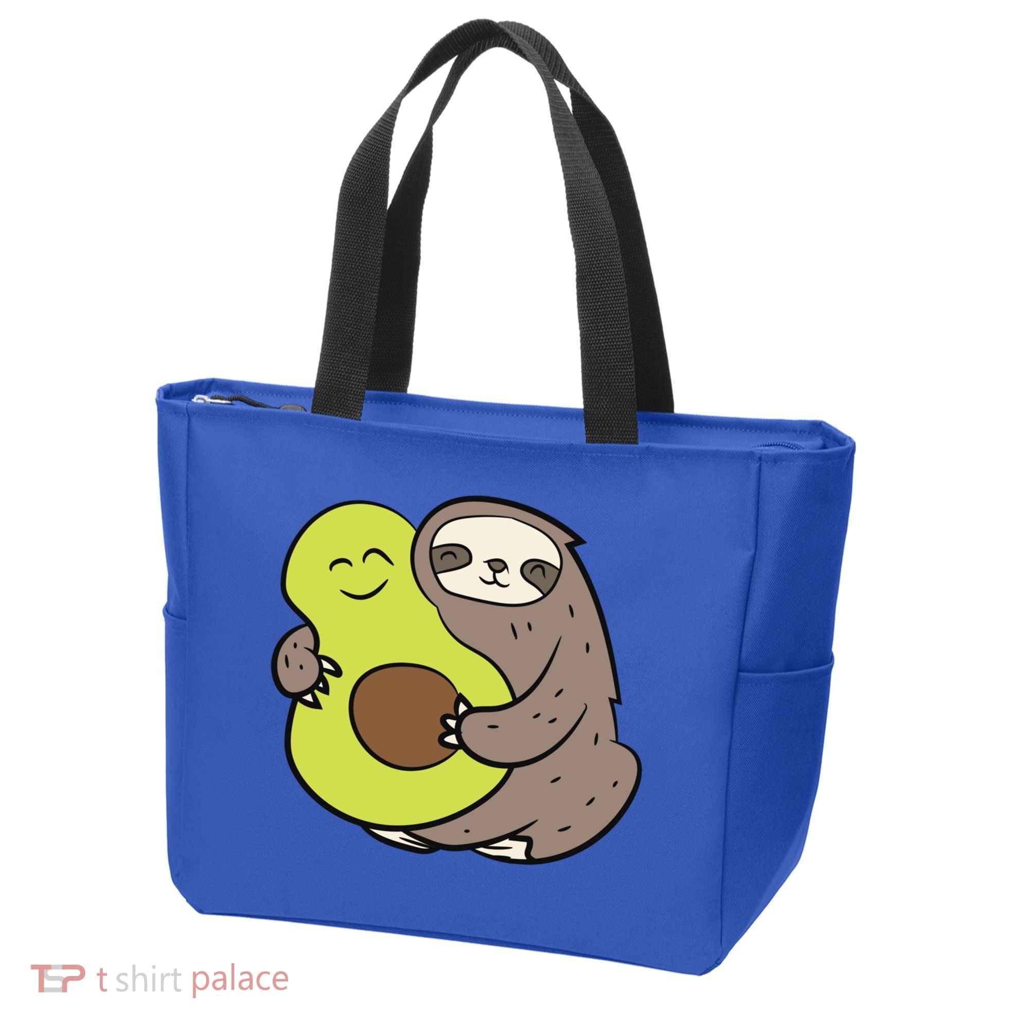 Cute Sloth With Avocado Vegan Cute Sloth Avocado Gift Tote Bag