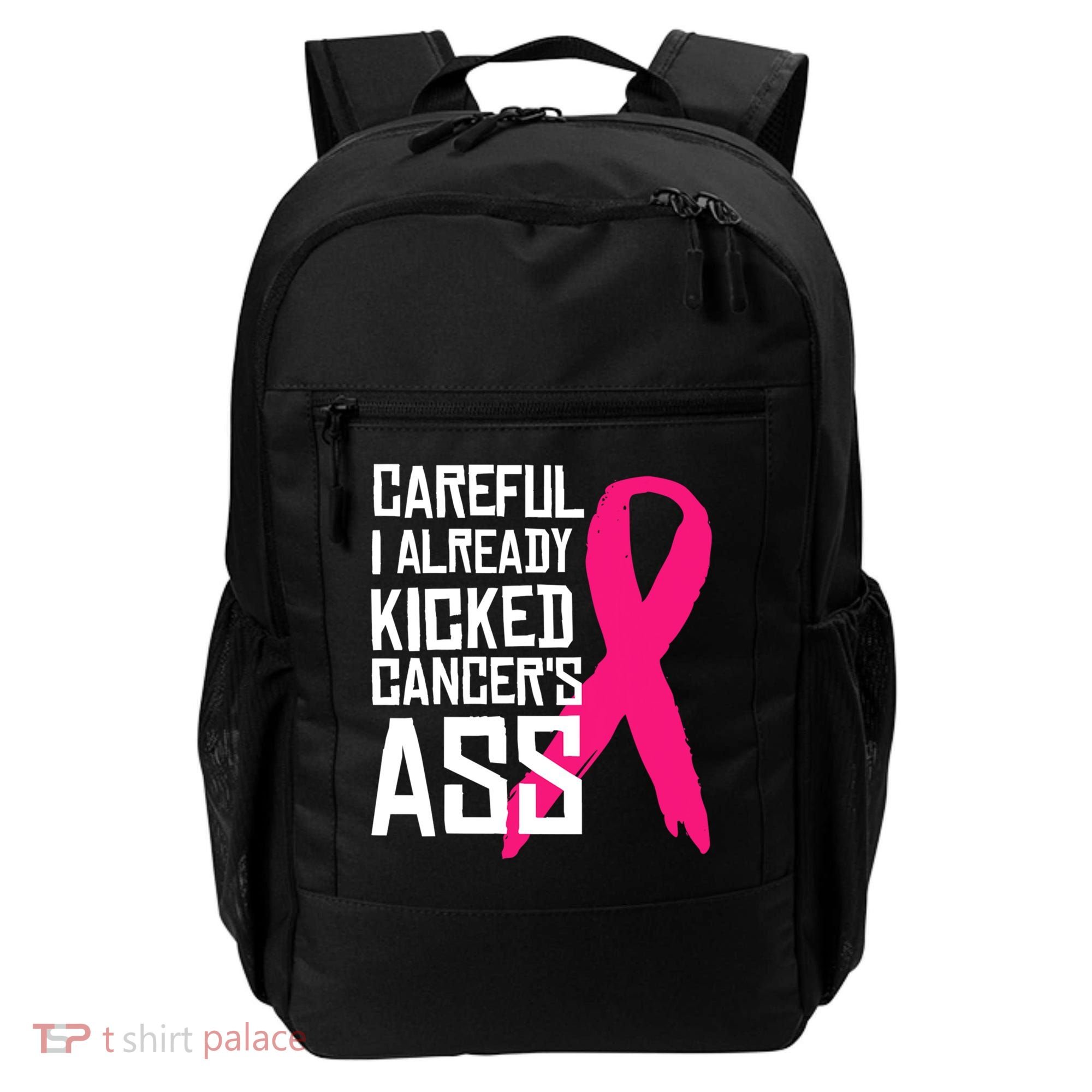Careful Survivor Warrior Funny Breast Cancer Awareness Great Gift Backpack