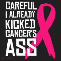 Careful Survivor Warrior Funny Breast Cancer Awareness Great Gift Beanie thumb 2