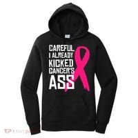 Careful Survivor Warrior Funny Breast Cancer Awareness Great Gift Women's Hoodie thumb 0
