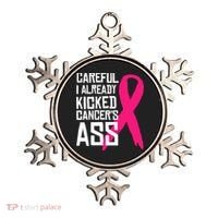Careful Survivor Warrior Funny Breast Cancer Awareness Great Gift Ornament thumb 0