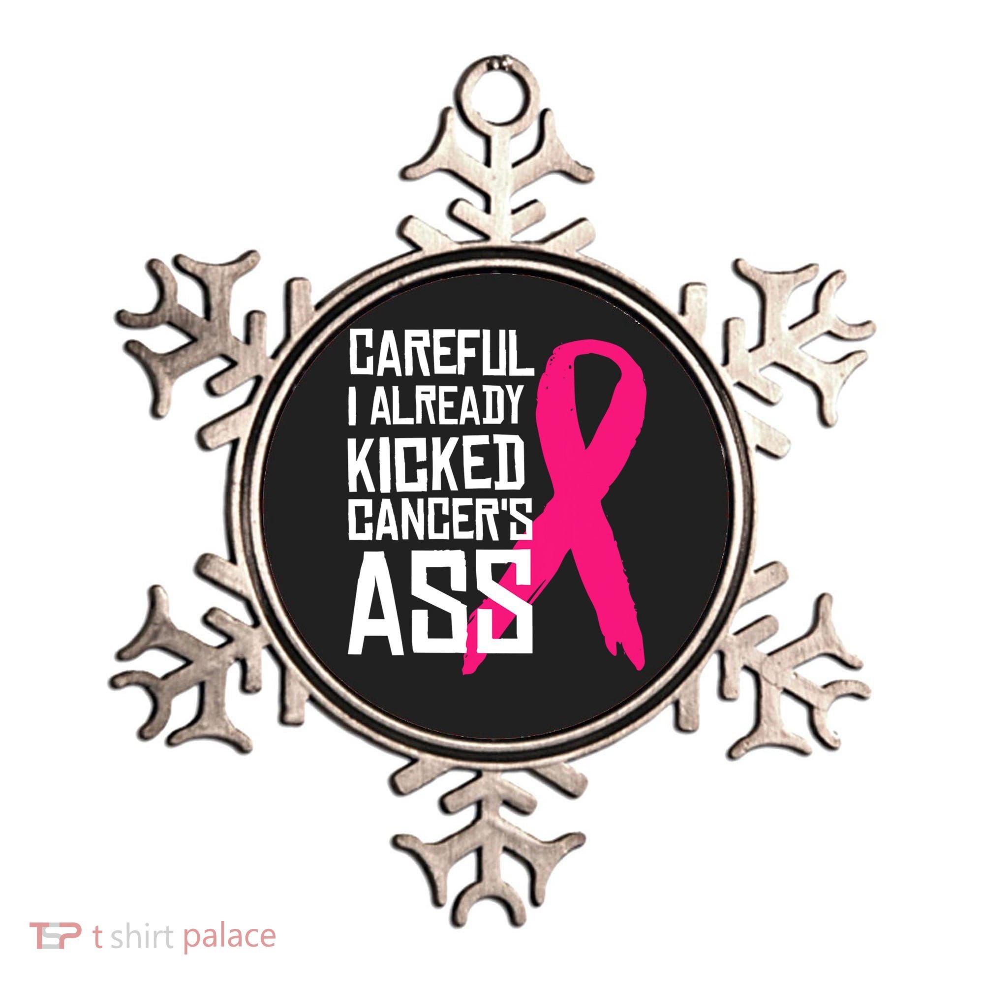Careful Survivor Warrior Funny Breast Cancer Awareness Great Gift Ornament