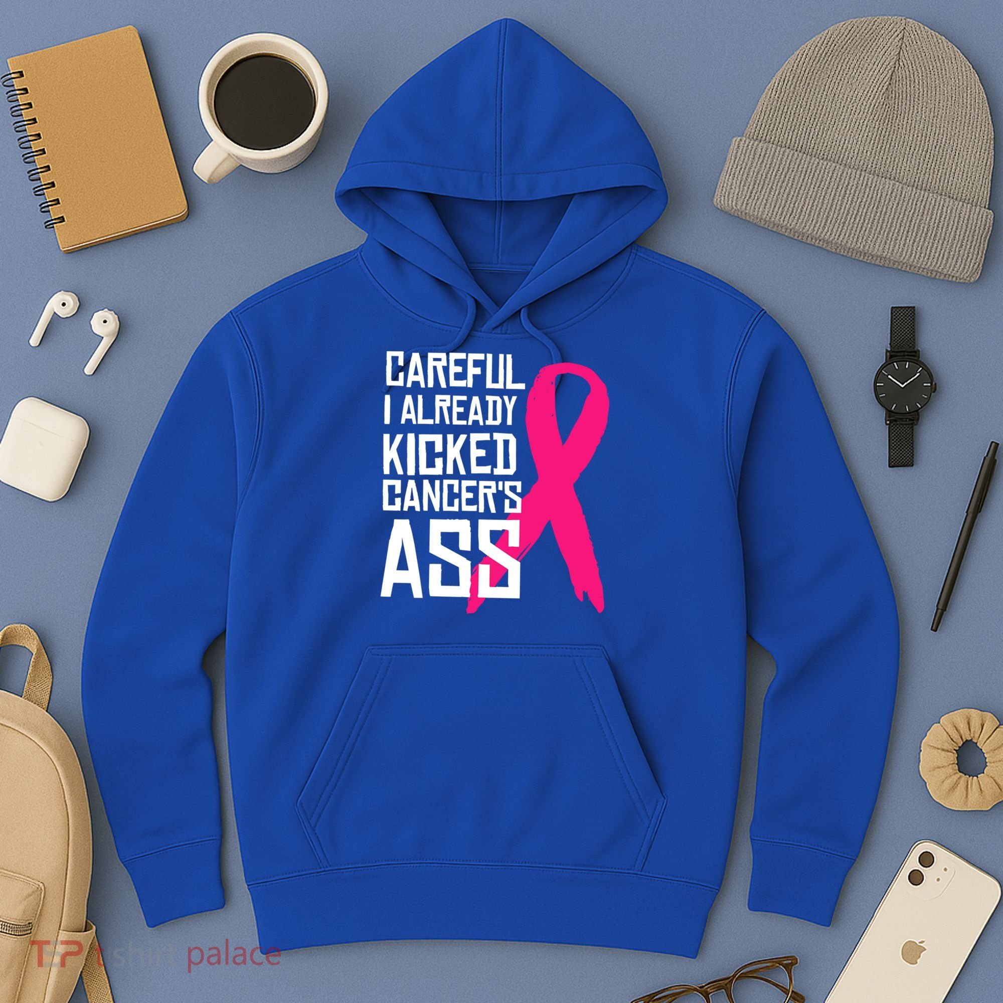 Careful Survivor Warrior Funny Breast Cancer Awareness Great Gift Hoodie