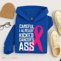 Careful Survivor Warrior Funny Breast Cancer Awareness Great Gift Hoodie thumb 4