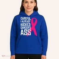 Careful Survivor Warrior Funny Breast Cancer Awareness Great Gift Hoodie thumb 5