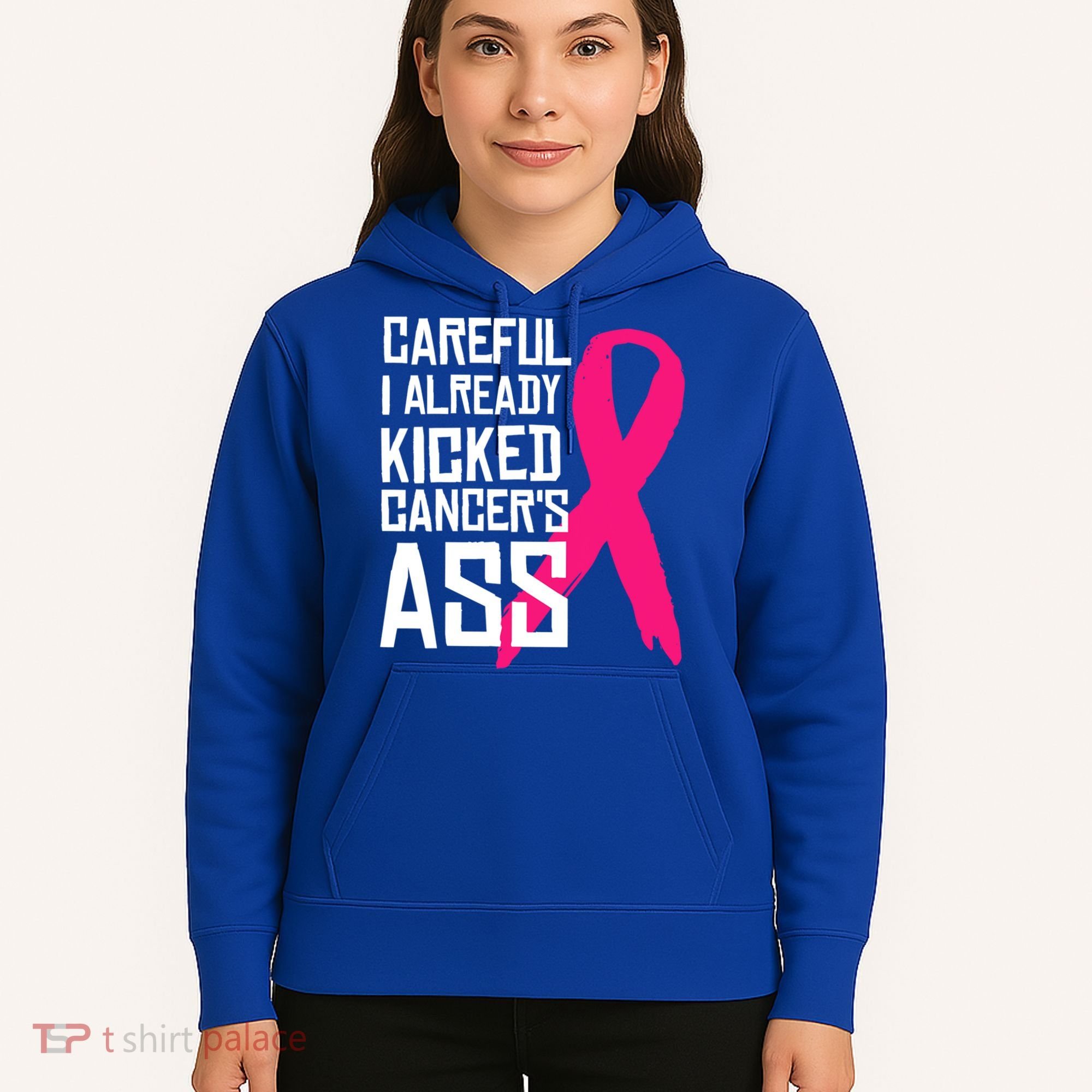 Careful Survivor Warrior Funny Breast Cancer Awareness Great Gift Hoodie