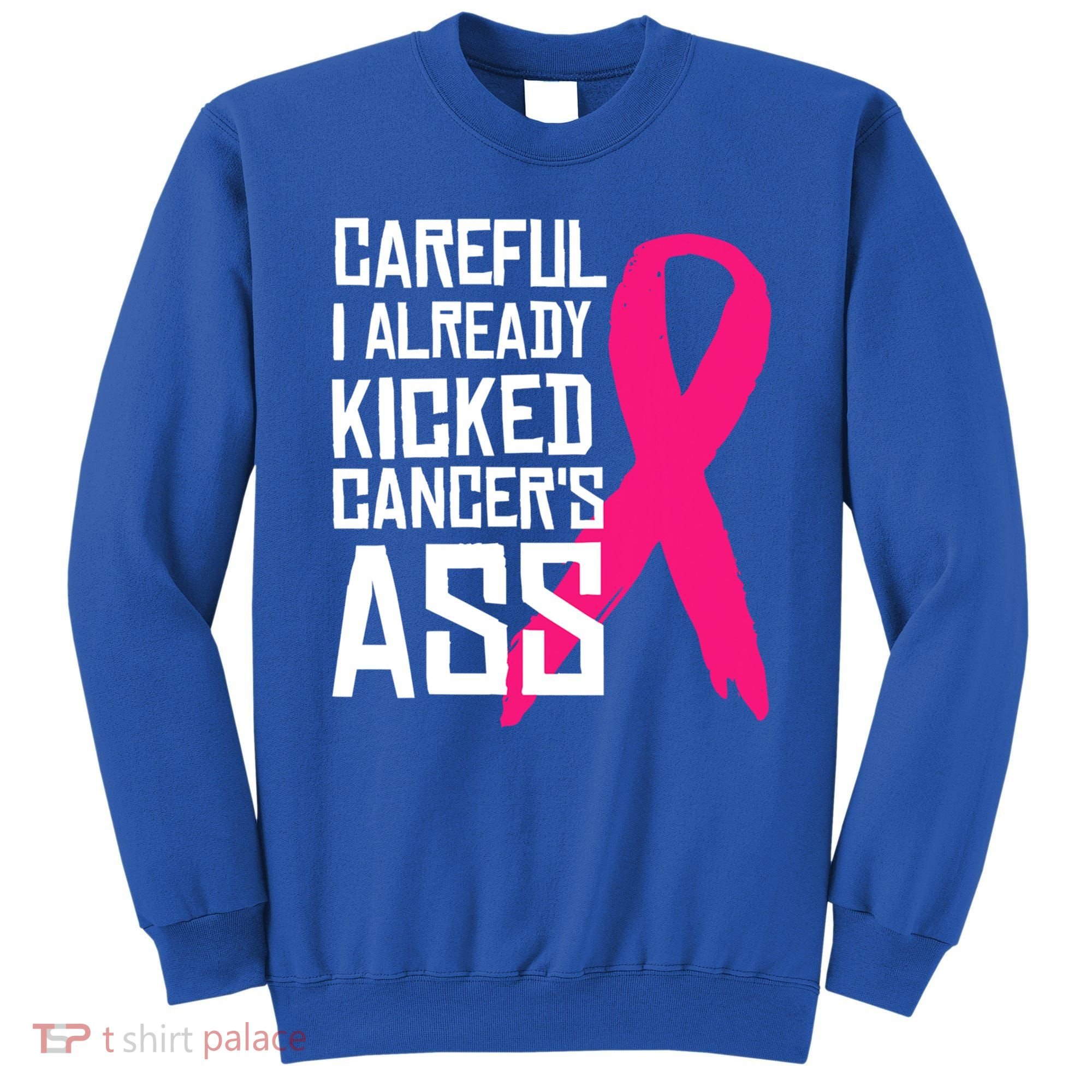 Careful Survivor Warrior Funny Breast Cancer Awareness Great Gift Sweatshirt