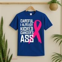 Careful Survivor Warrior Funny Breast Cancer Awareness Great Gift T-Shirt thumb 2