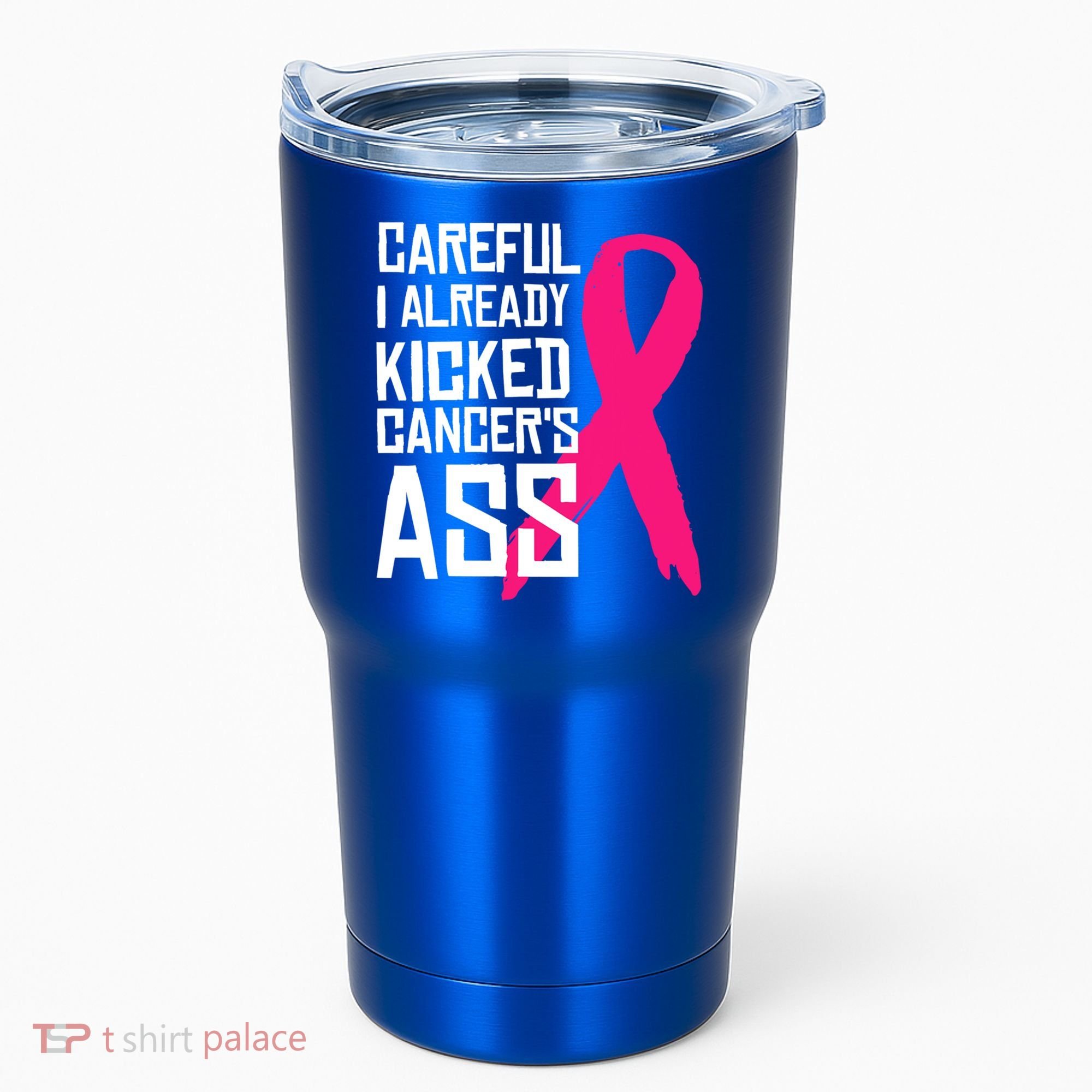Careful Survivor Warrior Funny Breast Cancer Awareness Great Gift Tumbler