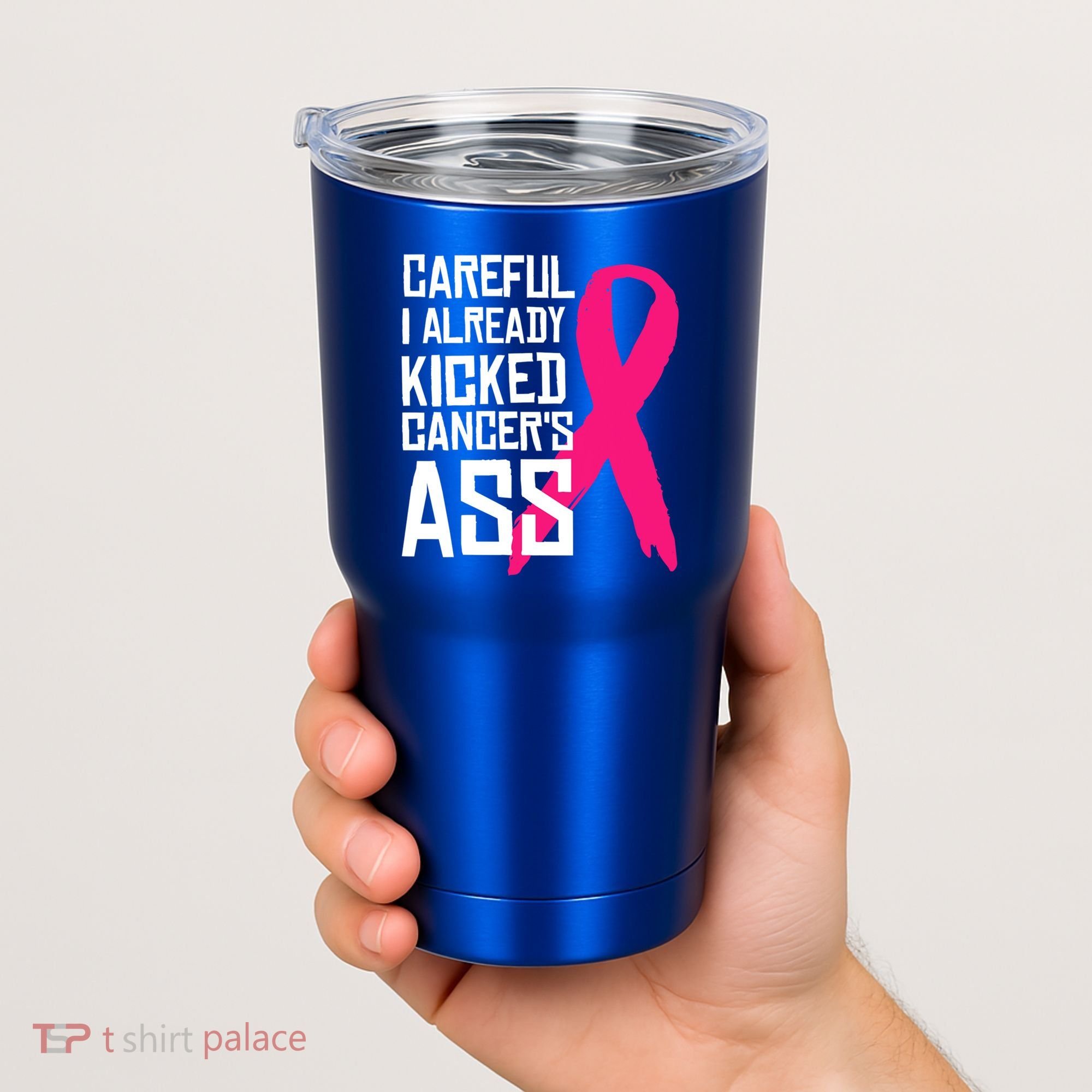 Careful Survivor Warrior Funny Breast Cancer Awareness Great Gift Tumbler