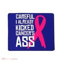 Careful Survivor Warrior Funny Breast Cancer Awareness Great Gift Mousepad thumb 0