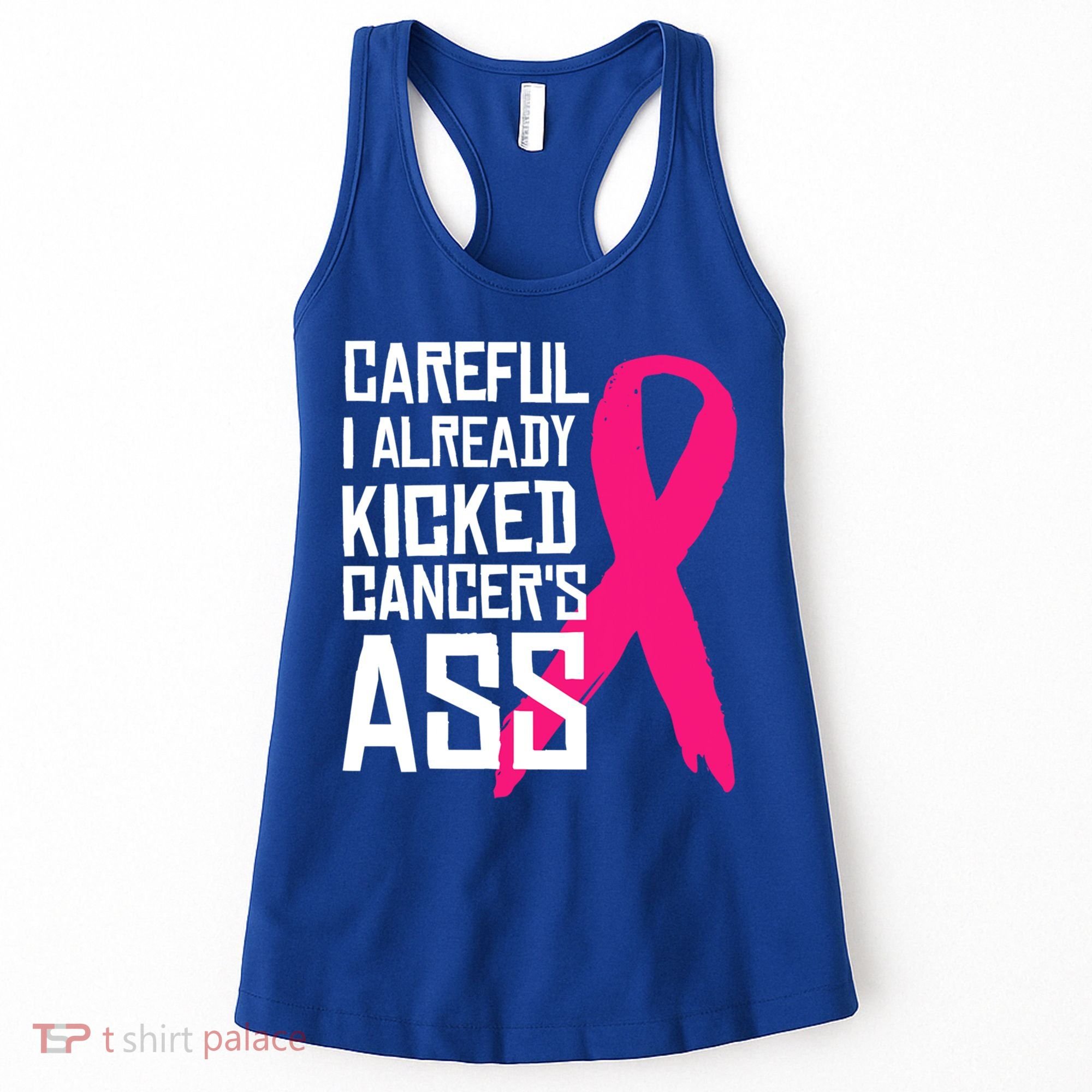 Careful Survivor Warrior Funny Breast Cancer Awareness Great Gift Women's Tank Top