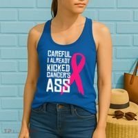 Careful Survivor Warrior Funny Breast Cancer Awareness Great Gift Women's Tank Top thumb 2