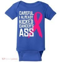 Careful Survivor Warrior Funny Breast Cancer Awareness Great Gift Baby Bodysuit thumb 0