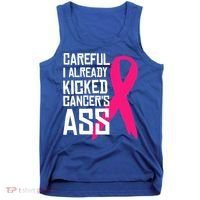Careful Survivor Warrior Funny Breast Cancer Awareness Great Gift Tank Top thumb 0